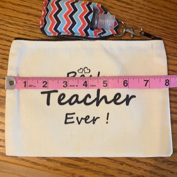 🍎 Best Teacher Ever Pouch 🍎 NWOT - Picture 8 of 9